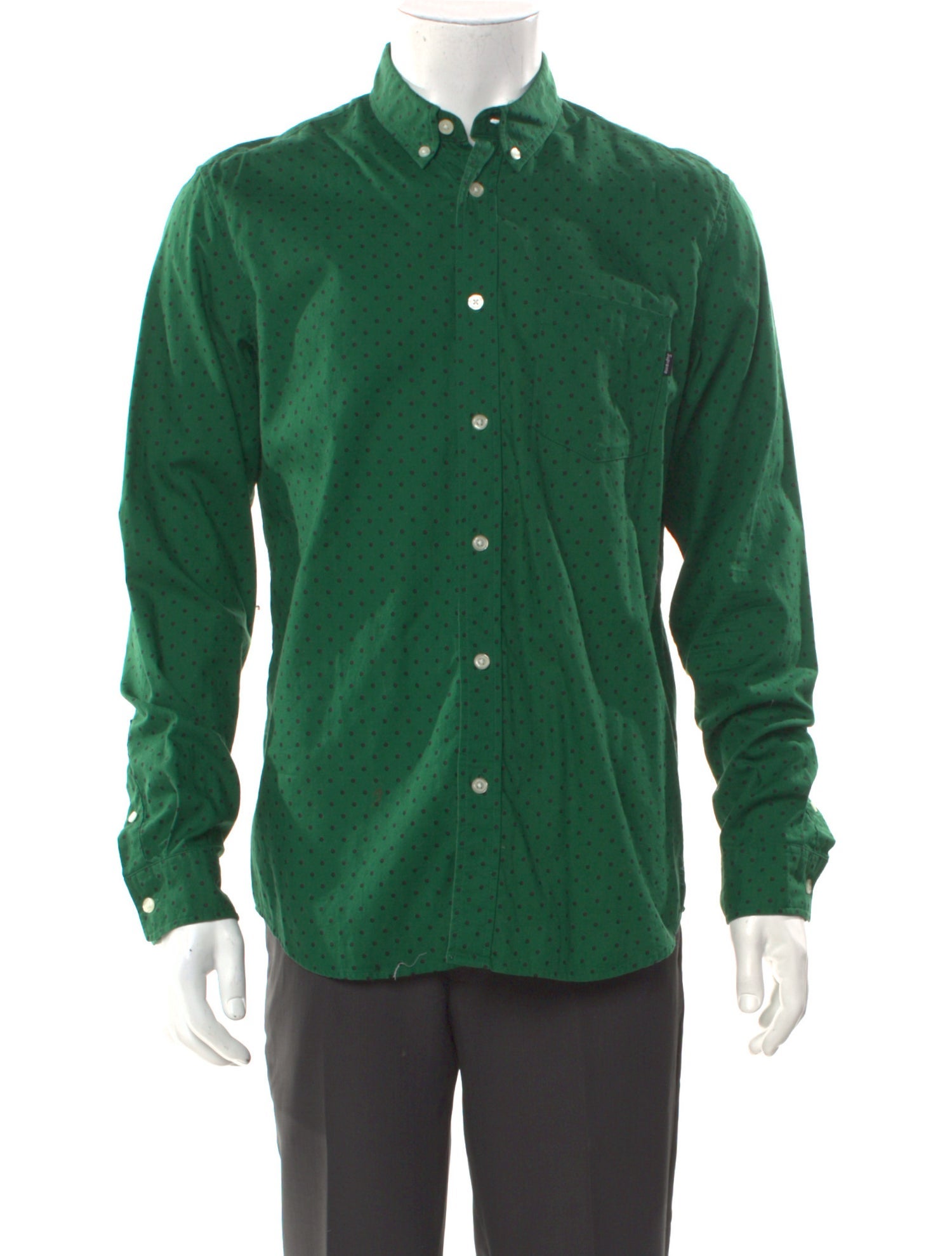 Supreme Polka Dot Print Long Sleeve Shirt