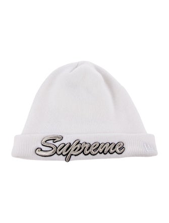 New Era x Supreme Logo Beanie