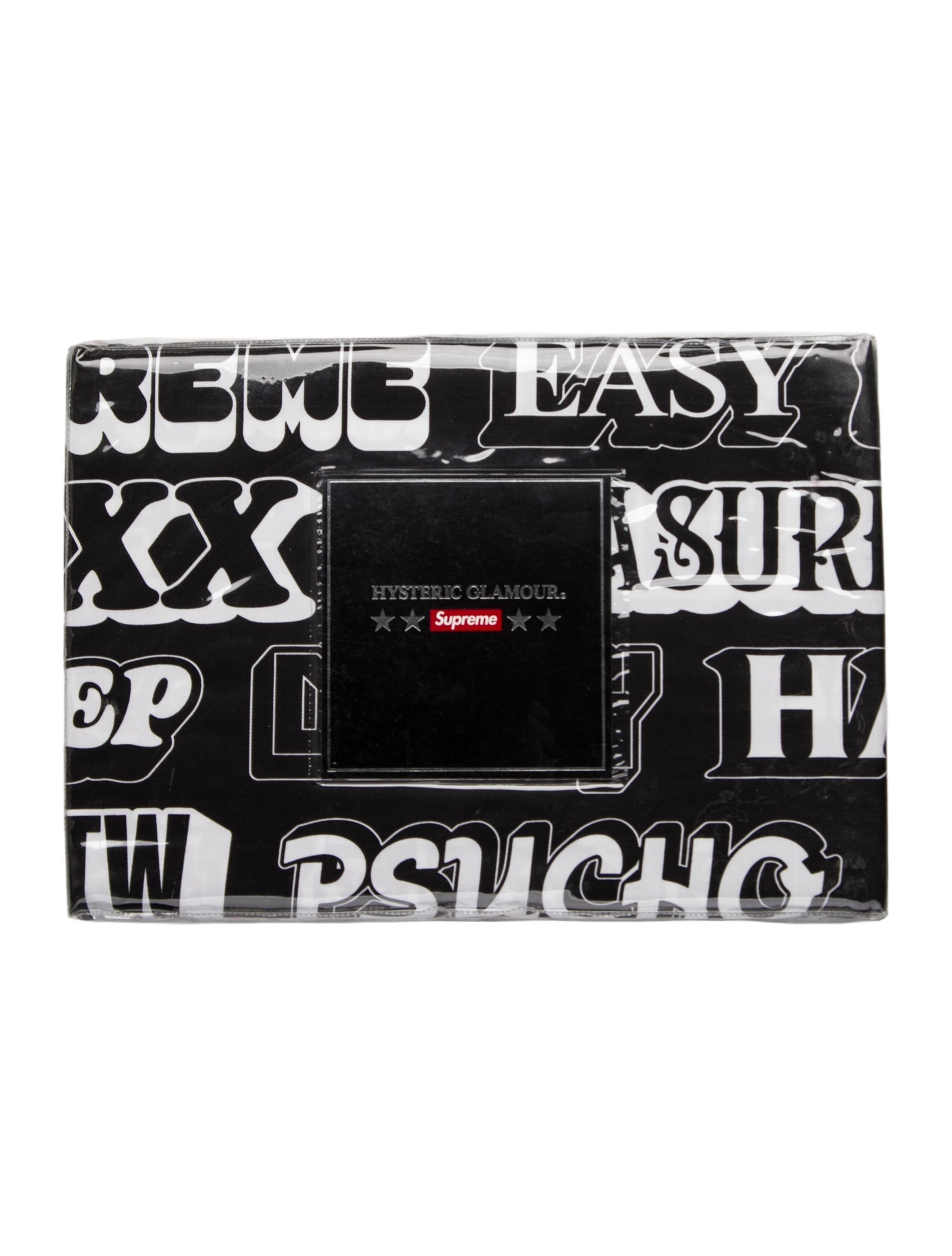 Supreme 2017 Hysteric Glamour Text Sheet Set w/ Tags
