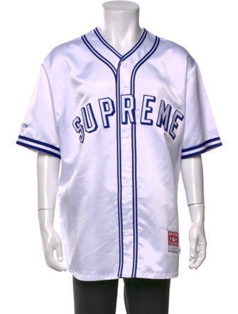 Supreme x Mitchell & Ness 2023 Satin Baseball Shirt