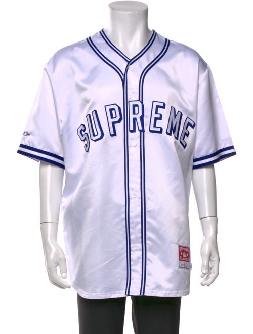 Supreme x Mitchell & Ness 2023 Satin Baseball Shirt
