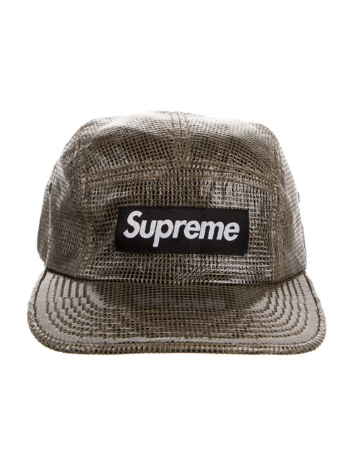 Supreme Laminated Box Weave Camp Cap