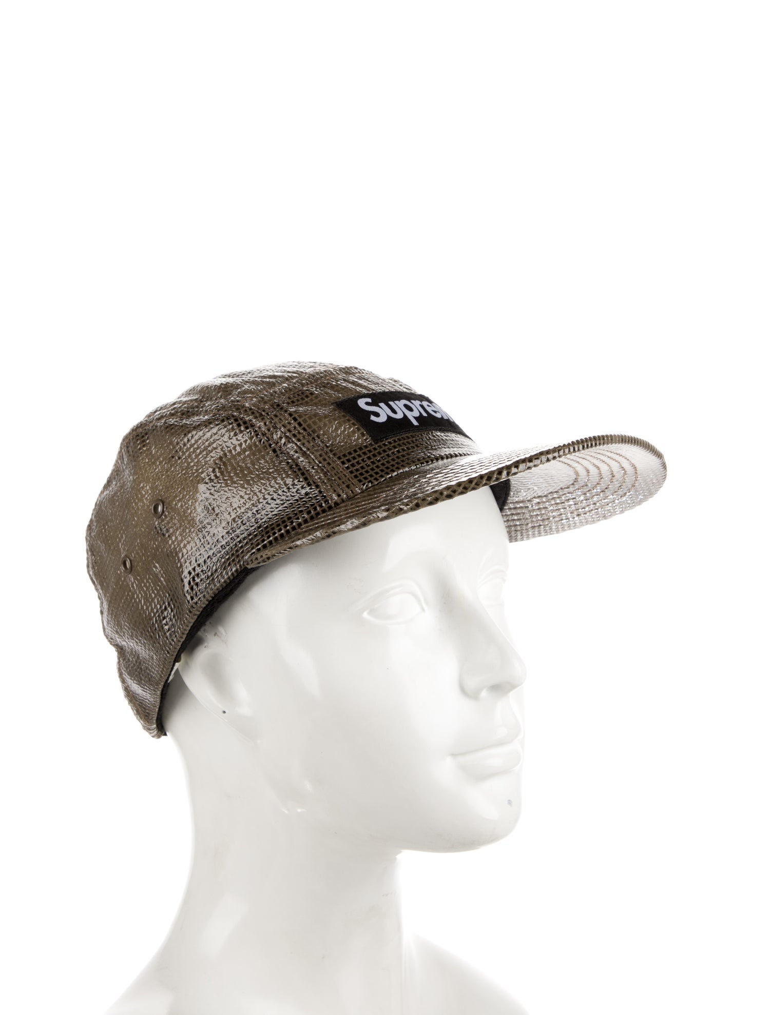 Supreme Laminated Box Weave Camp Cap