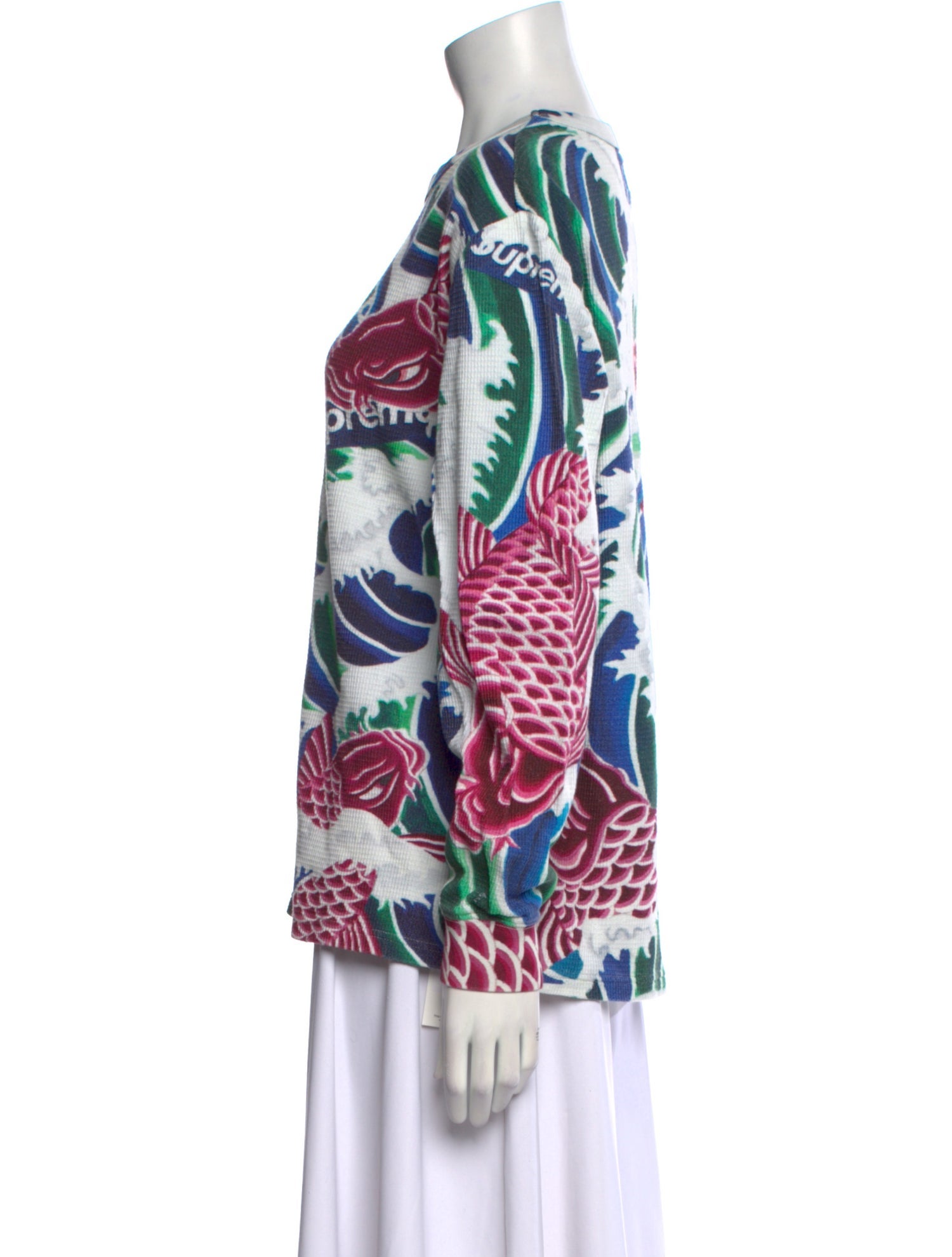 Supreme Printed Crew Neck Blouse