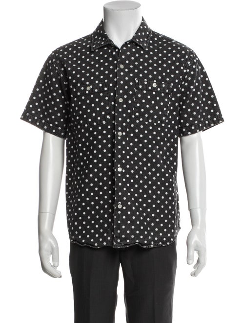 Supreme Polka Dot Denim Polka Dot Print Shirt