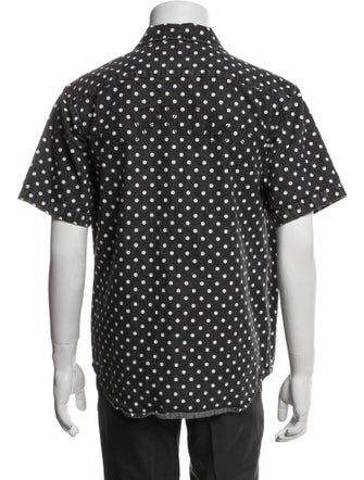 Supreme Polka Dot Denim Polka Dot Print Shirt
