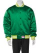Supreme x Mitchell & Ness 2024 Satin Varsity Bomber Jacket