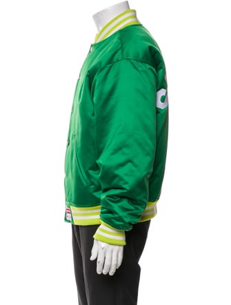 Supreme x Mitchell & Ness 2024 Satin Varsity Bomber Jacket