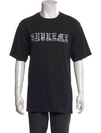 Supreme 2021 Old English Rhinestone S/S T-Shirt