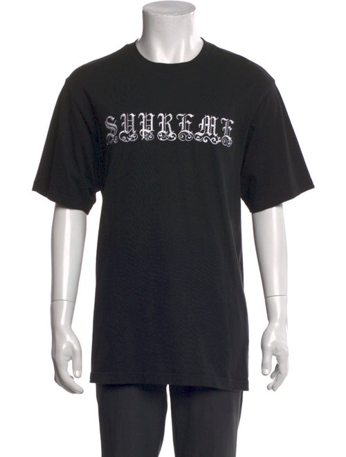 Supreme 2021 Old English Rhinestone S/S T-Shirt