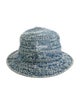 Supreme Jacquard Logos Denim Crusher Bucket Hat