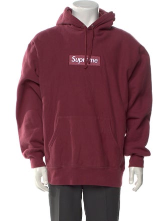 Supreme 2021 Box Logo 'Plum' Hoodie