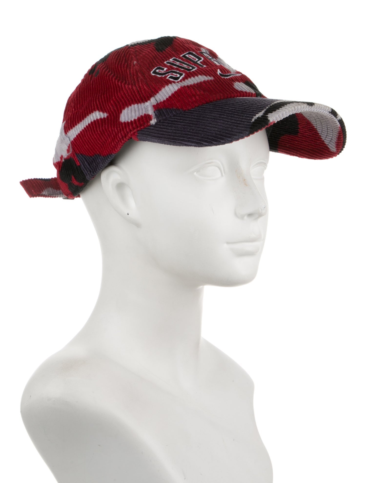 Supreme x Nike Arc Corduroy 'Red Camo' 6-Panel Cap