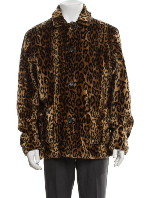 Supreme 2016 Leopard Print Faux Fur Jacket