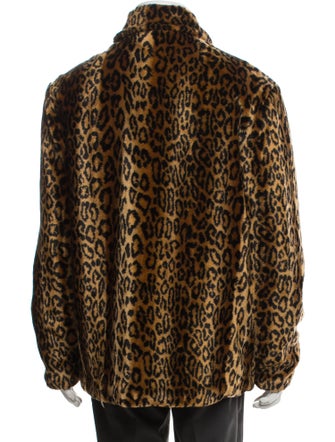 Supreme 2016 Leopard Print Faux Fur Jacket