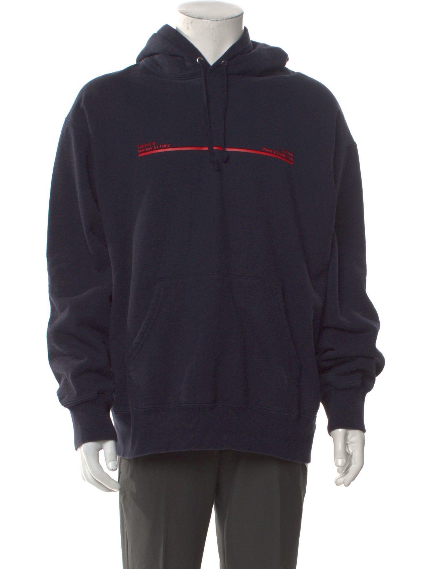 Supreme Graphic Print Crew Neck Hoodie