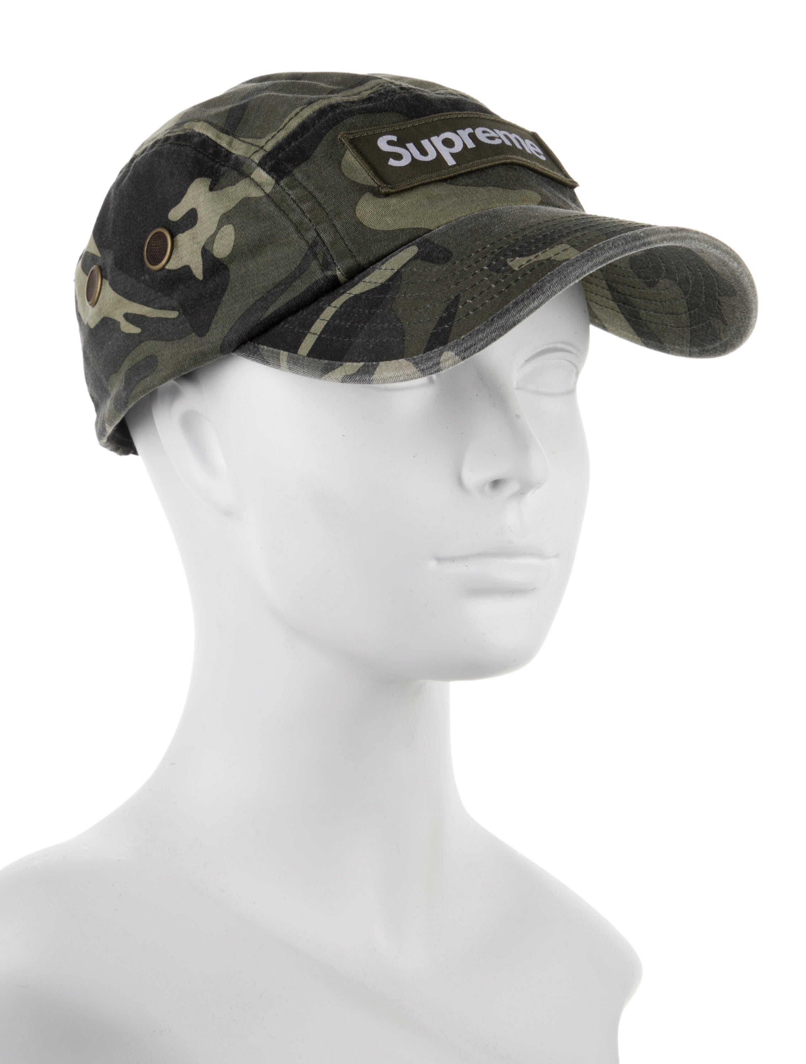 Supreme Camo Military Camp Cap