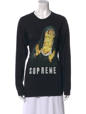 Supreme Graphic Print Crew Neck Sweatshirt