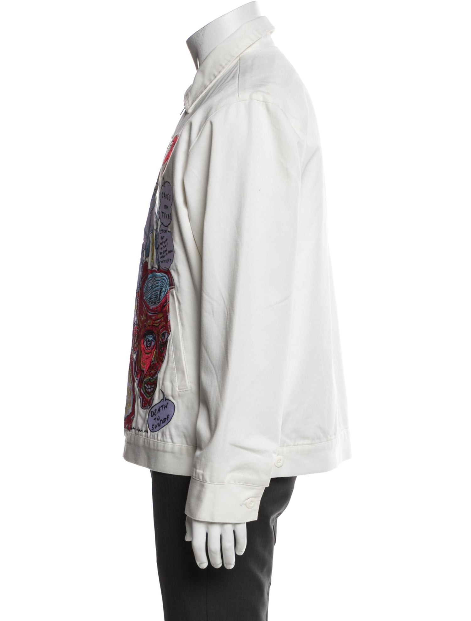 Supreme 2020 x Daniel Johnston Embroidered Work Trucker Jacket