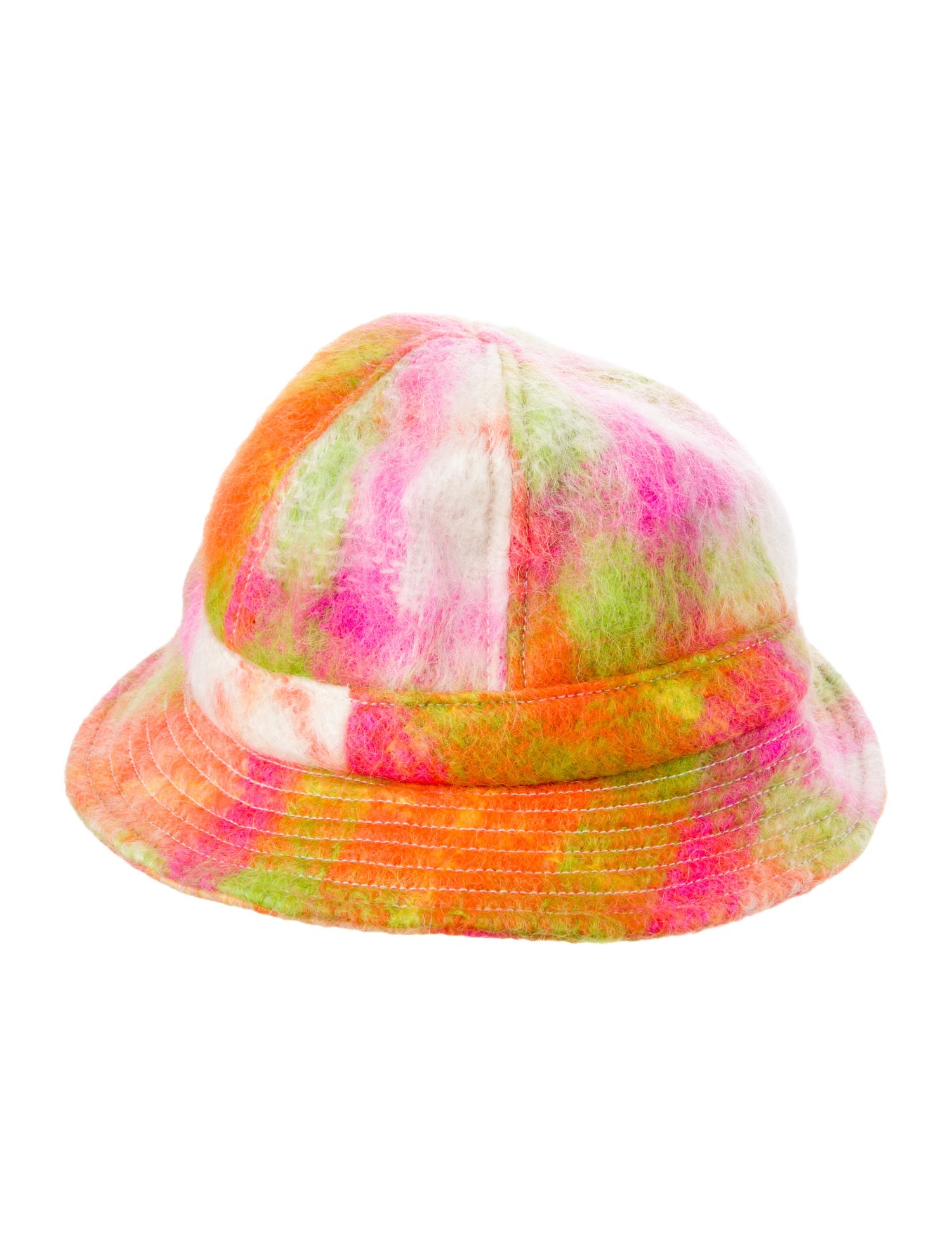 Supreme Mohair Plaid Bell Hat