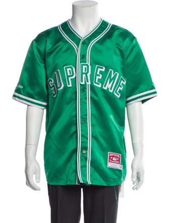 Supreme x Mitchell & Ness 2023 Satin Baseball Jersey Jersey