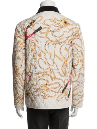 Supreme 2020 Chains Quilted Denim Jacket