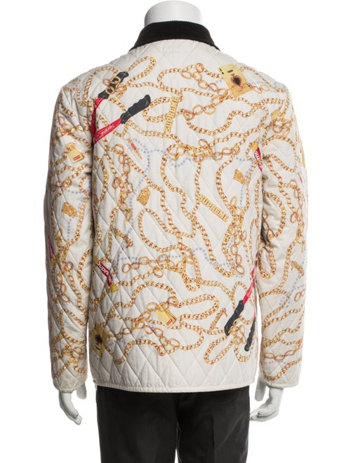 Supreme 2020 Chains Quilted Denim Jacket