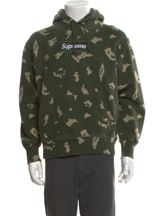 Supreme 2021 Box Logo 'Olive Russian Camo' Hoodie