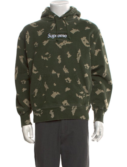 Supreme 2021 Box Logo 'Olive Russian Camo' Hoodie