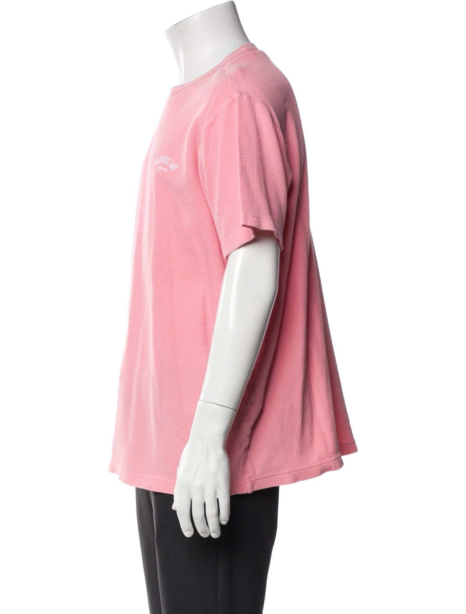 Supreme Stripe Rib Waffle Crew Neck T-Shirt