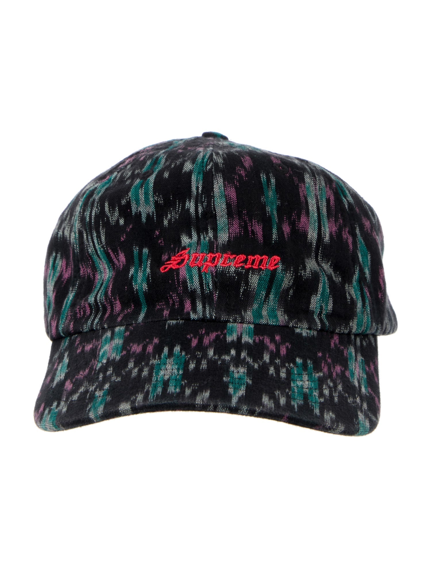 Supreme Ikat 6-Panel Black