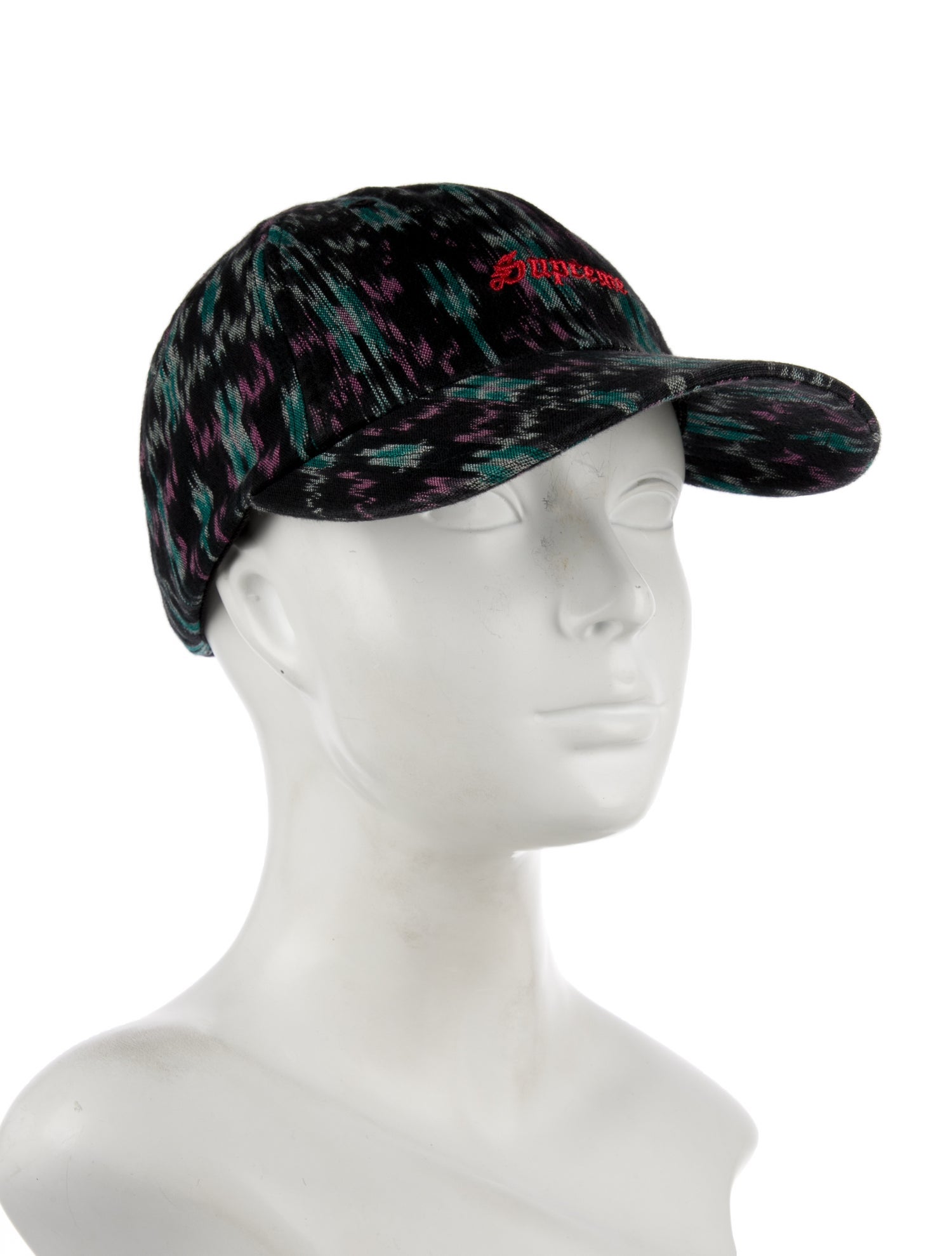 Supreme Ikat 6-Panel Black