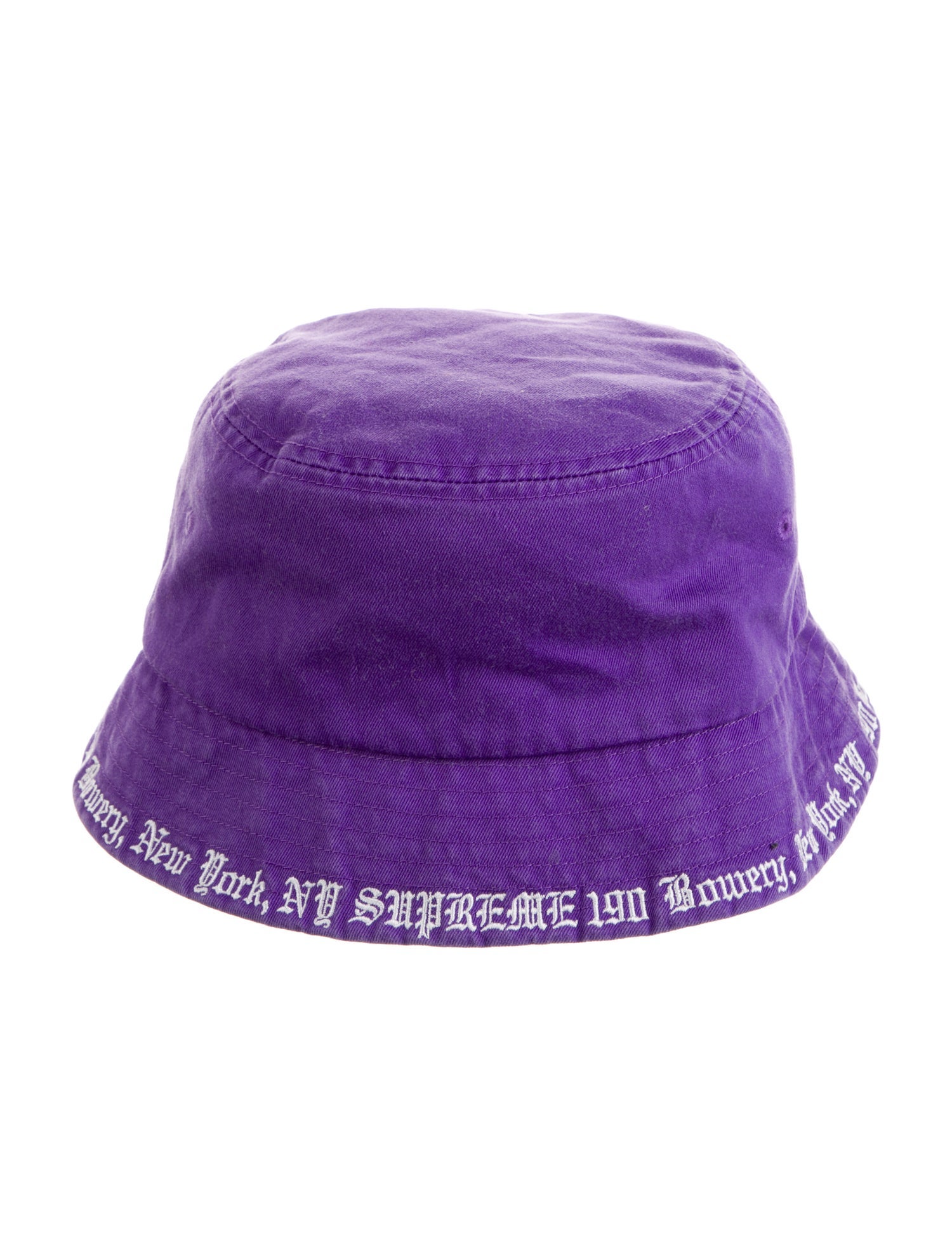 Supreme Embroidered Brim Crusher