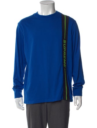 Supreme 2018 Vertical Logo Stripe T-Shirt