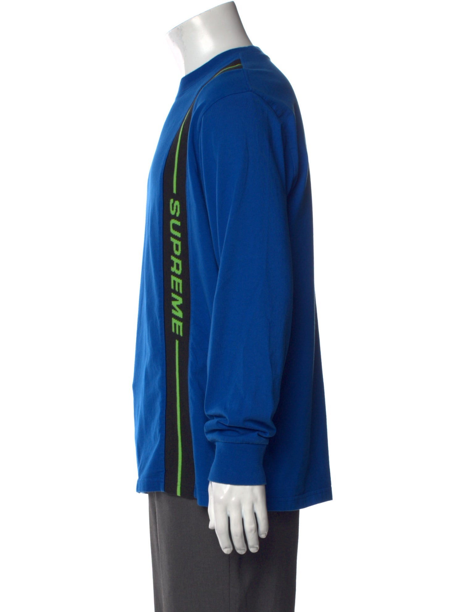 Supreme 2018 Vertical Logo Stripe T-Shirt