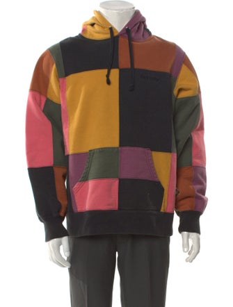 Supreme 2017 Colorblock Pattern Hoodie