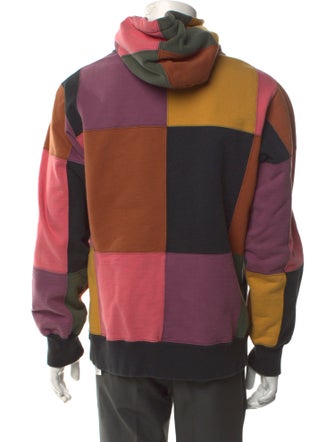Supreme 2017 Colorblock Pattern Hoodie