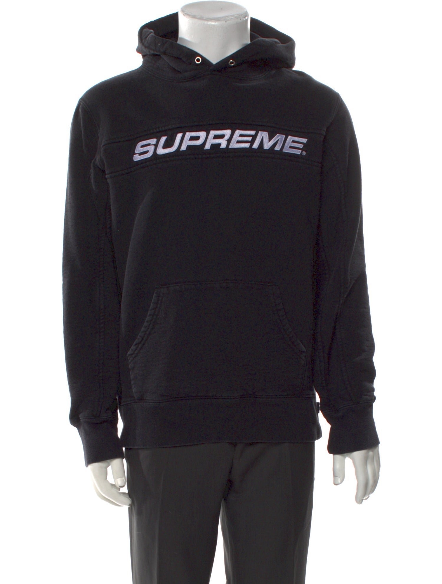 Supreme Signature Logo Graphic Print Hoodie