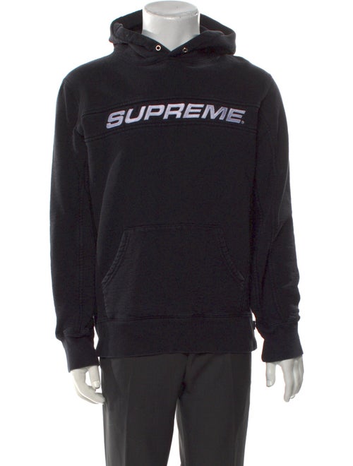 Supreme Signature Logo Graphic Print Hoodie