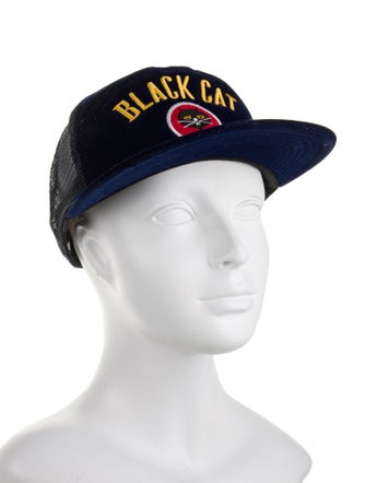 Supreme Black Cat Velvet Cap