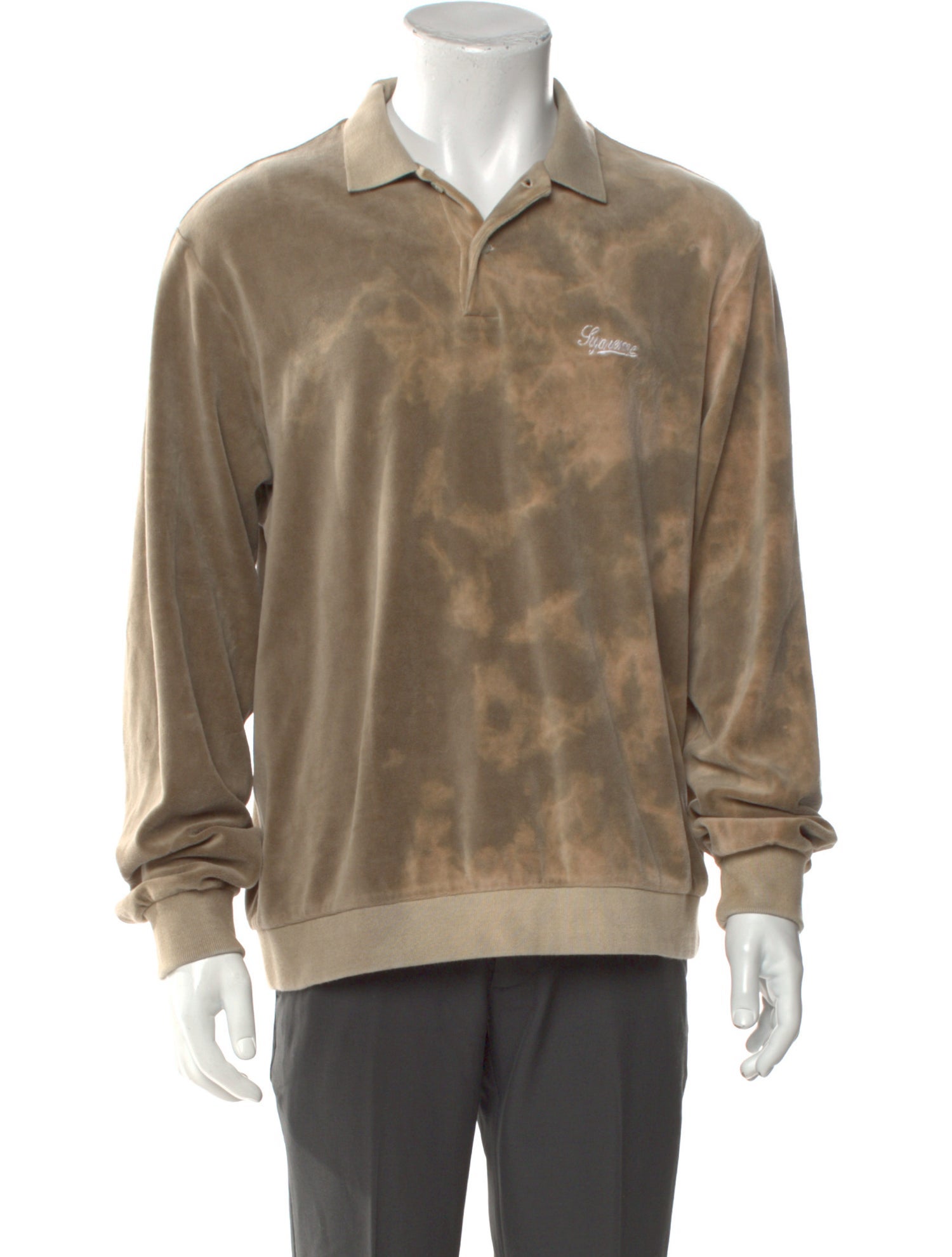 Supreme Crew Neck Long Sleeve Polo Shirt