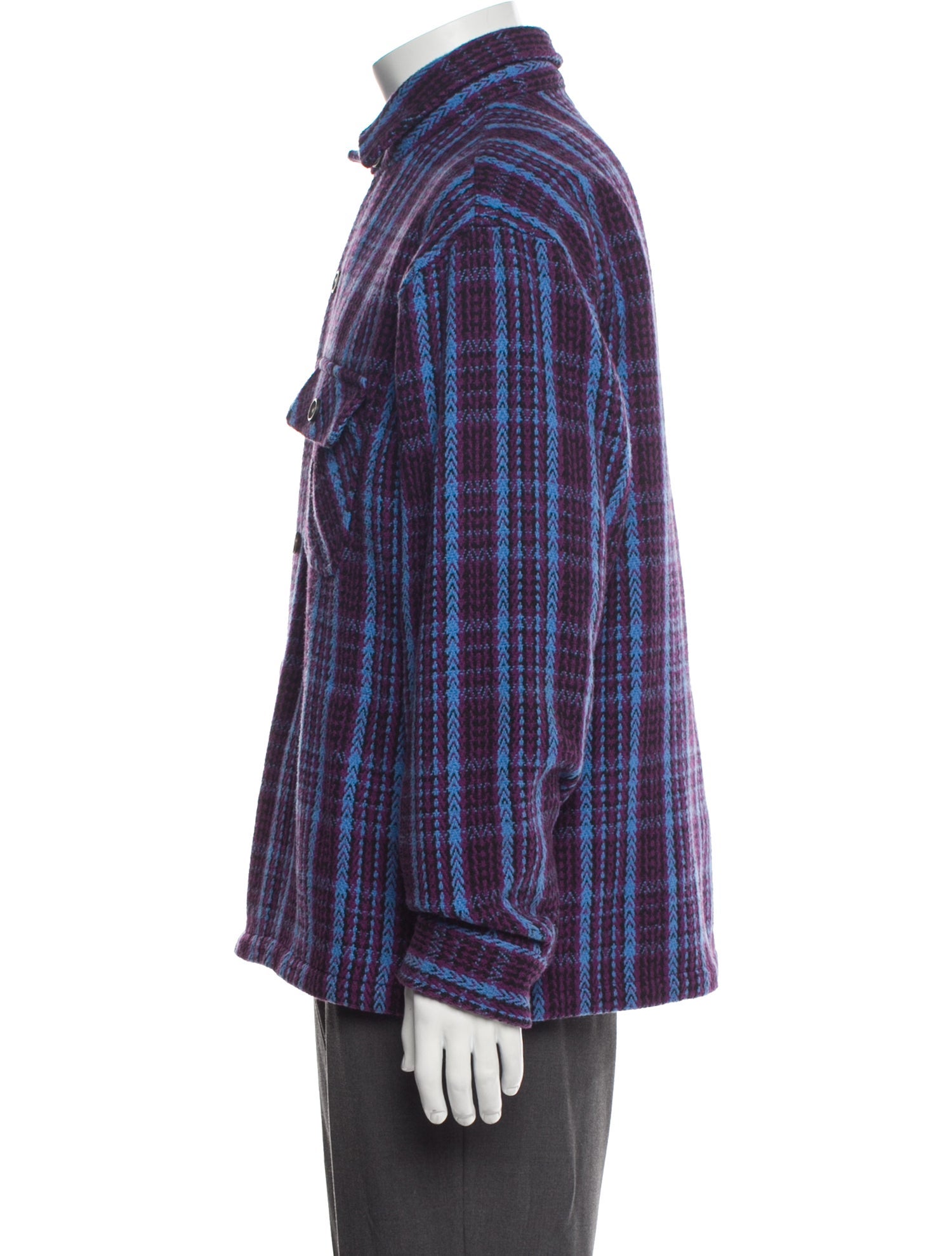 Supreme Plaid Print Long Sleeve Shirt