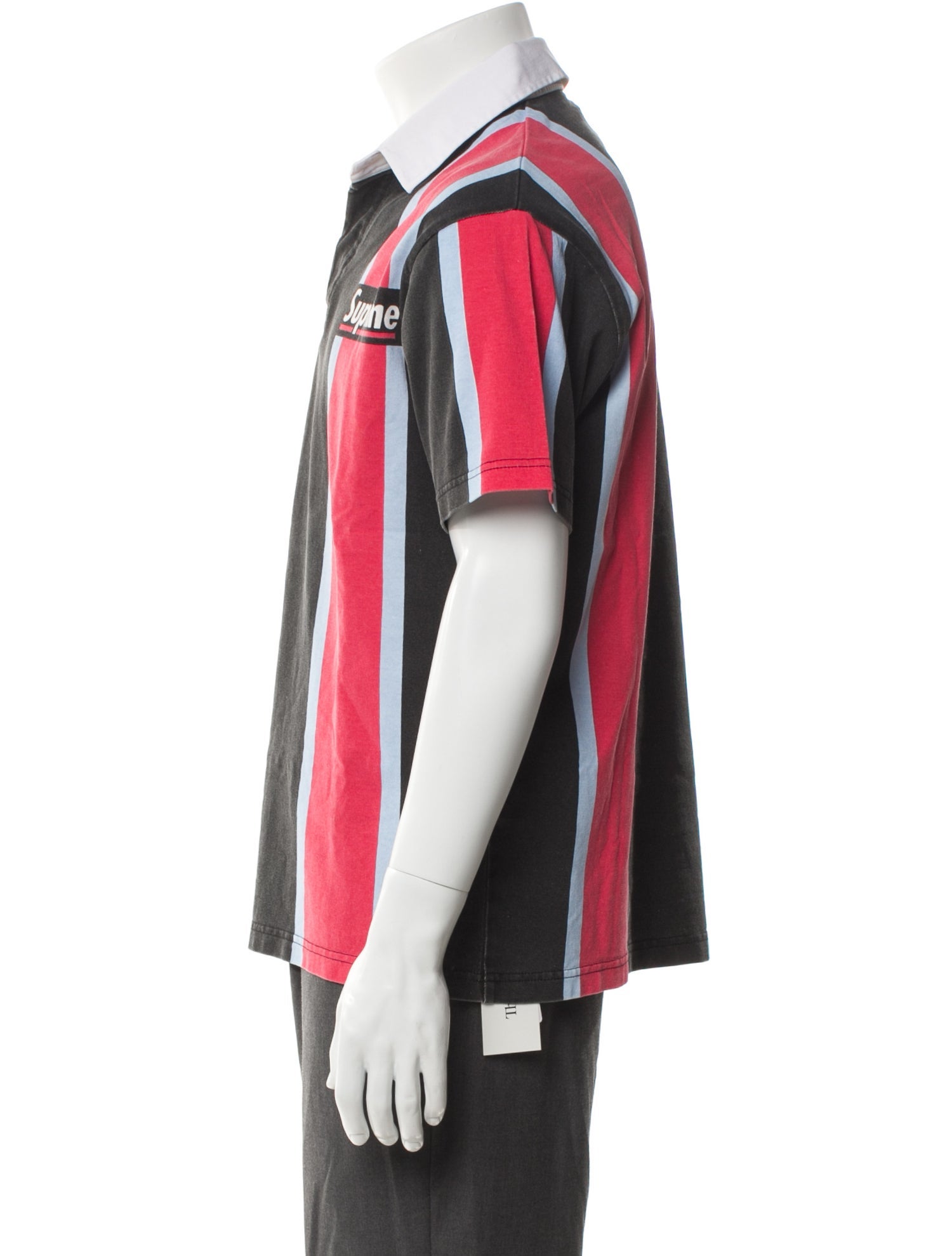 Supreme Striped Collar T-Shirt