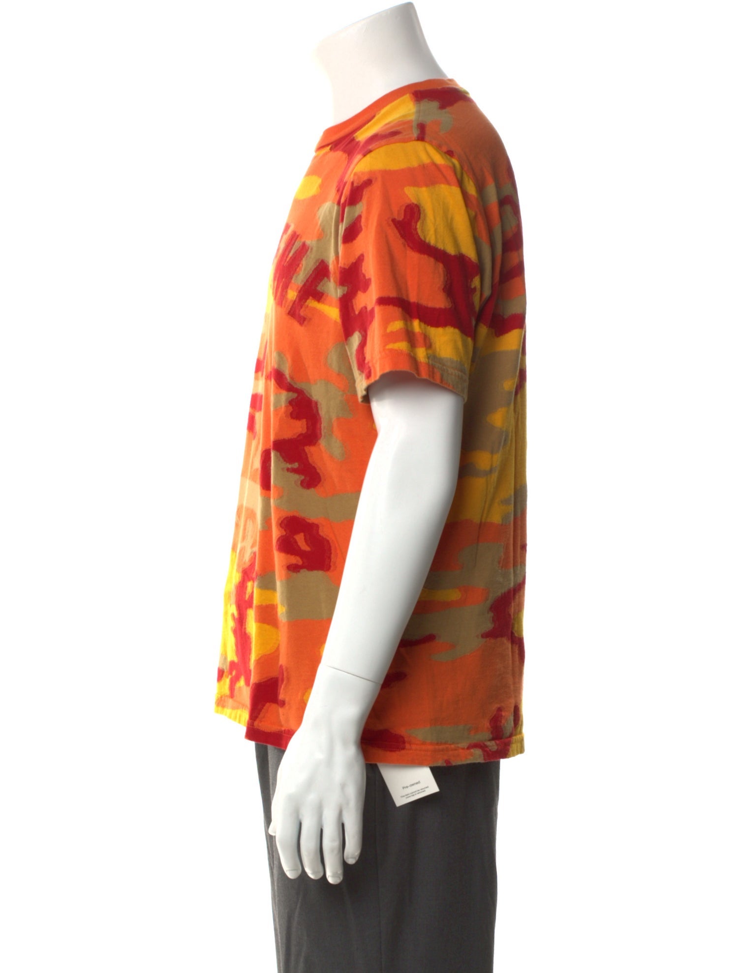 Supreme Camouflage Print Crew Neck T-Shirt