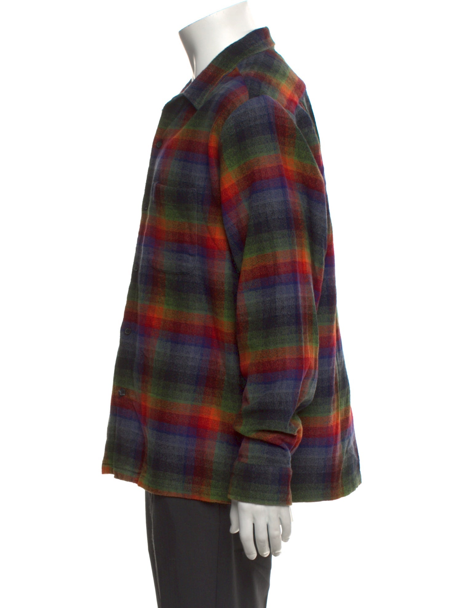 Supreme Plaid Print Long Sleeve Shirt