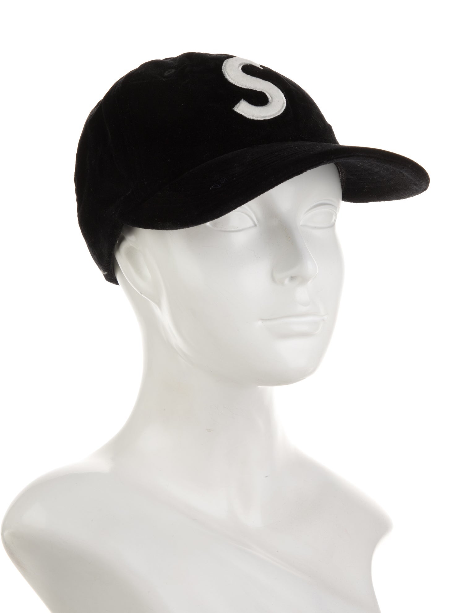 Supreme Velvet S Logo 6-Panel Hat