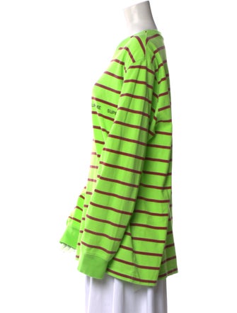 Supreme Striped Crew Neck Top
