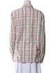 Supreme Plaid Print Long Sleeve Button-Up Top