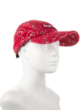 Supreme Velvet Paisley Camp Cap