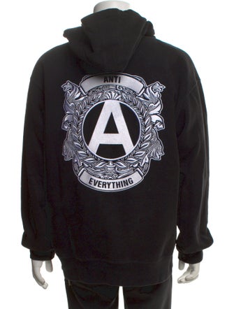 Supreme Quilted Pattern Graphic Print Hoodie